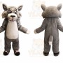 Wolf Mascot Costume for Adults Custom Logo Party Character Suit