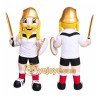 Warrior with Sword and Shield Mascot Costume for Adults Custom Logo Party Character Suit Warrior with Sword and Shield Mascot Costume for Adults Custom Logo Party Character Suit