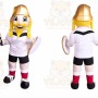 Strongman Mascot Costume for Adults Custom Logo Party Character Suit