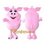 Pig Mascot Costume for Adults Custom Logo Party Character Suit