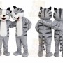 Cat Mascot Costume for Adults Custom Logo Party Character Suit