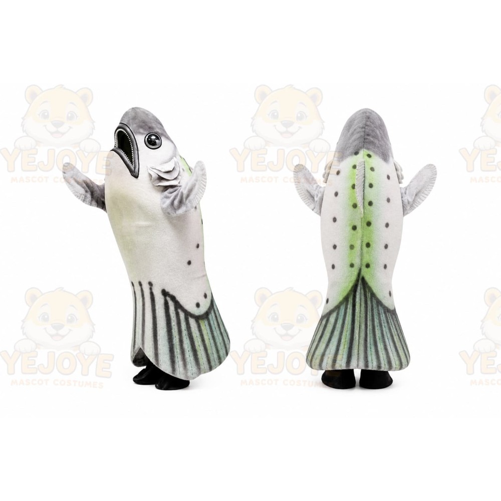 Fish Mascot Costume for Adults Custom Logo Party Character Suit