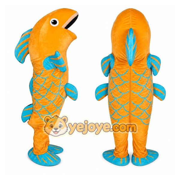 Fish Mascot Costume for Adults Custom Logo Party Character Suit