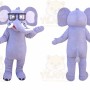 Elephant Mascot Costume for Adults Custom Logo Party Character Suit