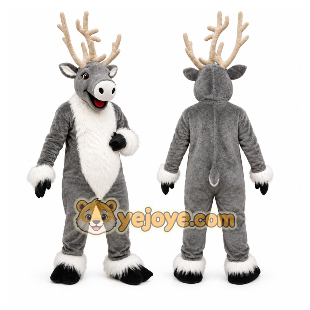 Reindeer Mascot Costume for Adults Custom Logo Party Character Suit