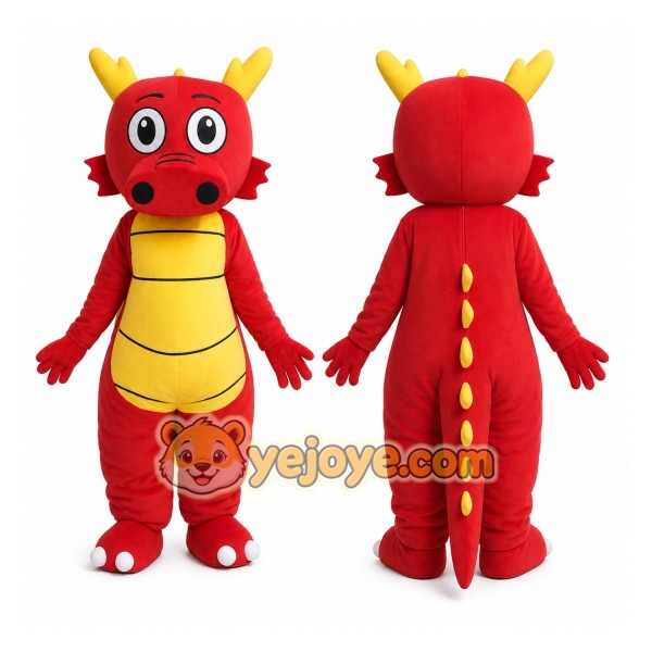 Dragon Mascot Costume for Adults Custom Logo Party Character Suit