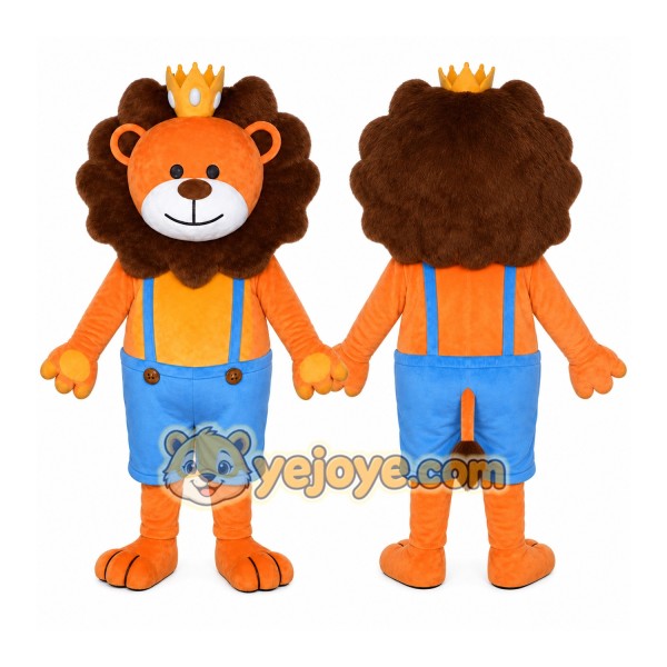 Lion Mascot Costume for Adults Custom Logo Party Character Suit