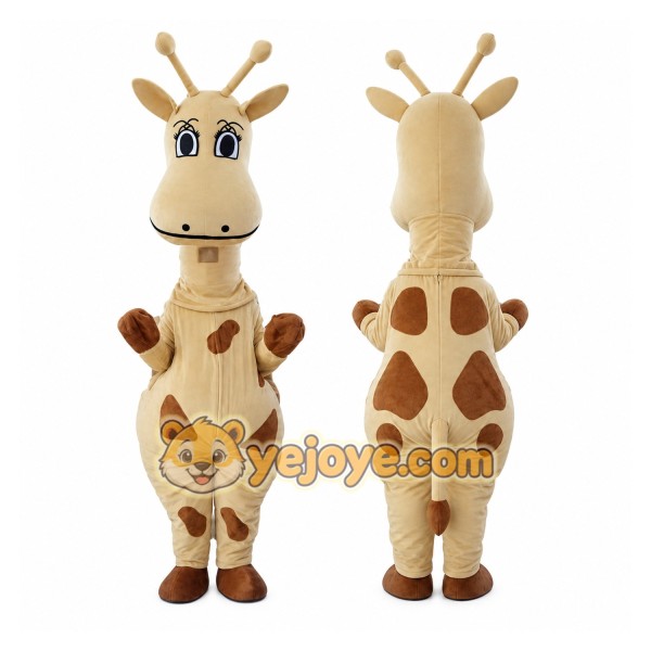 Giraffe Mascot Costume for Adults Custom Logo Party Character Suit