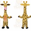 Giraffe Mascot Costume for Adults Custom Logo Party Character Suit