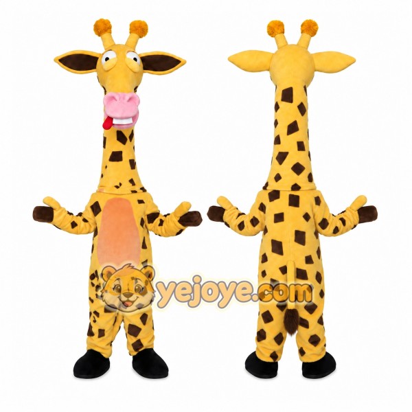 Giraffe Mascot Costume for Adults Custom Logo Party Character Suit