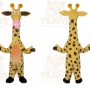 Giraffe Mascot Costume for Adults Custom Logo Party Character Suit