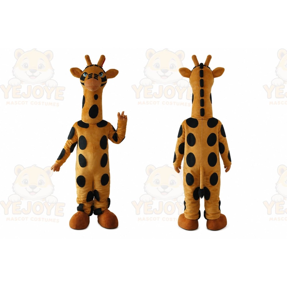 Giraffe Mascot Costume for Adults Custom Logo Party Character Suit