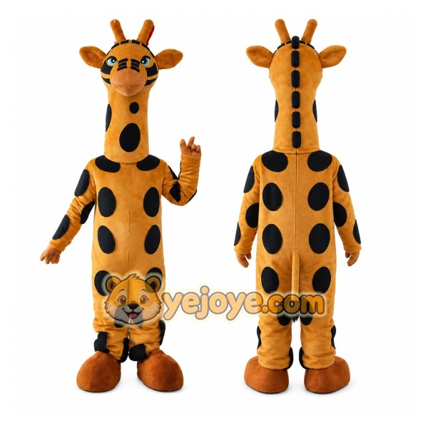 Giraffe Mascot Costume for Adults Custom Logo Party Character Suit