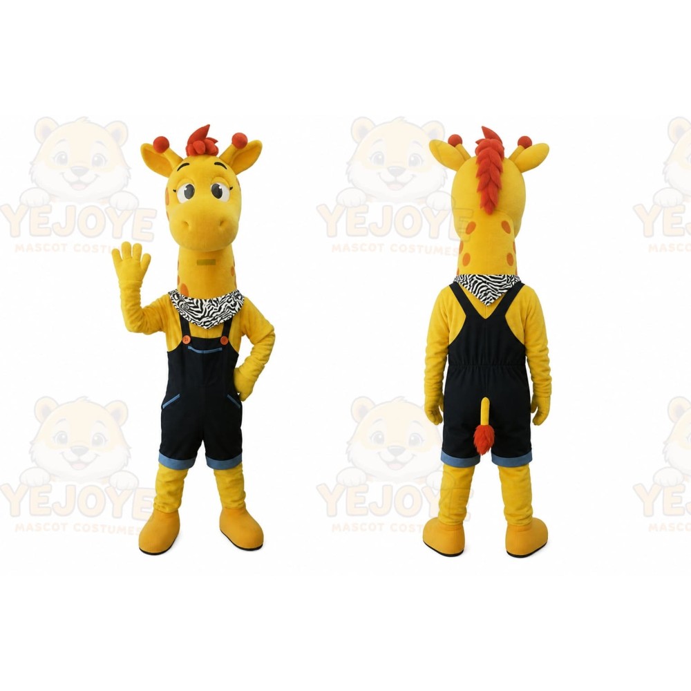 Giraffe Mascot Costume for Adults Custom Logo Party Character Suit