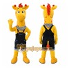 Giraffe Mascot Costume for Adults Custom Logo Party Character Suit