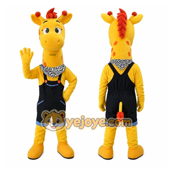 Giraffe Mascot Costume for Adults Custom Logo Party Character Suit