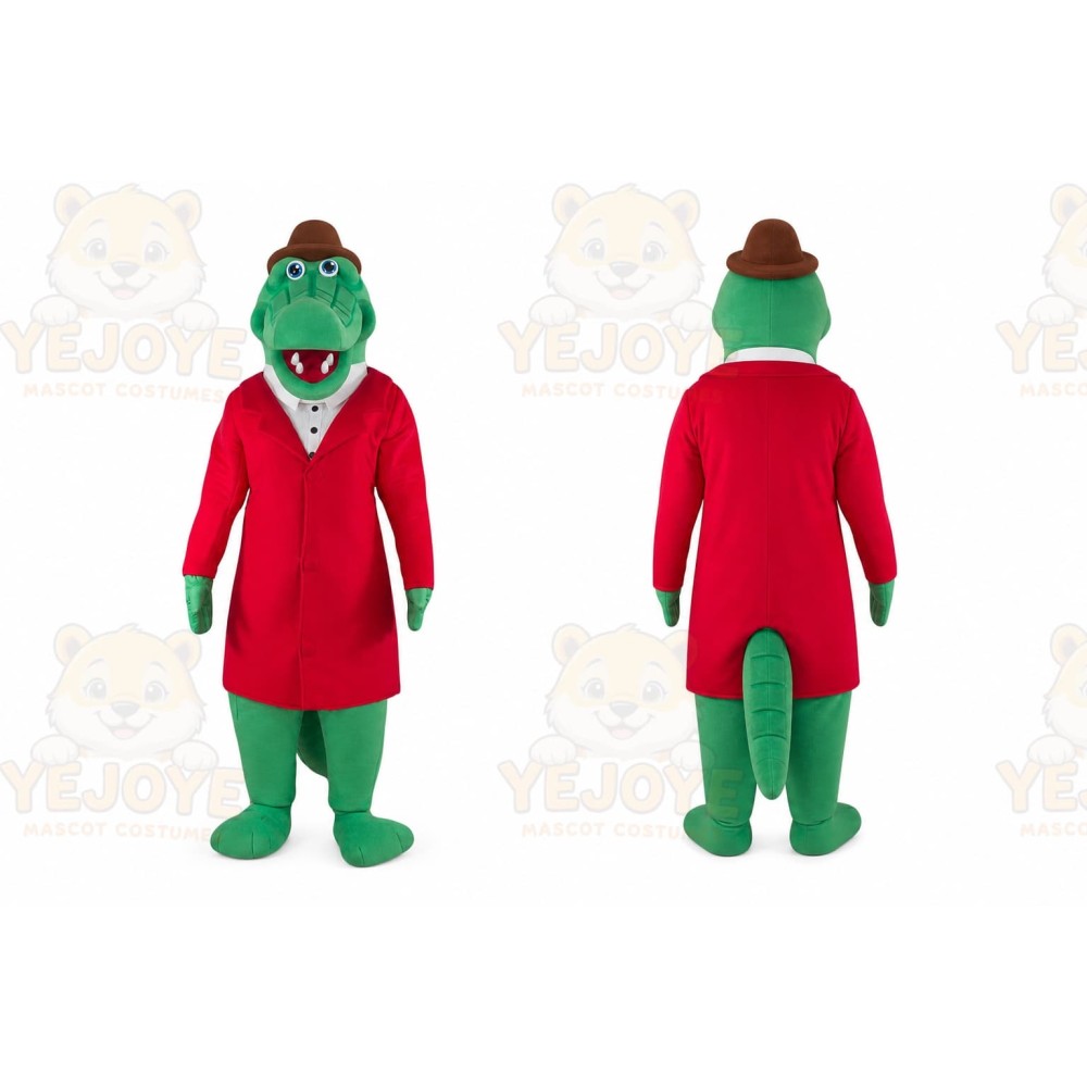 Crocodile Mascot Costume for Adults Custom Logo Party Character Suit