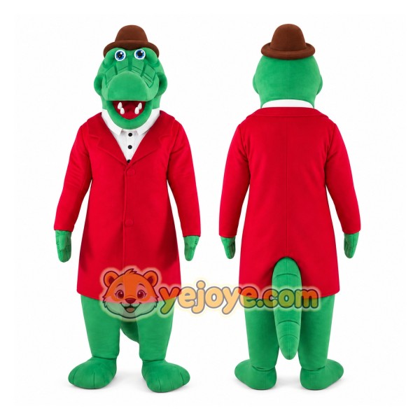 Crocodile Mascot Costume for Adults Custom Logo Party Character Suit
