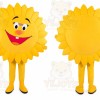 Sun Mascot Costume for Adults Custom Logo Party Character Suit