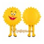 Sun Mascot Costume for Adults Custom Logo Party Character Suit