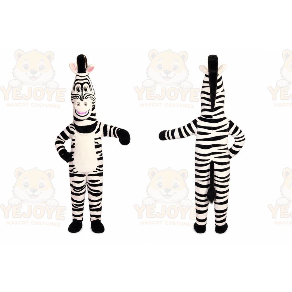 Zebra Mascot Costume for Adults Custom Logo Party Character Suit