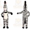 Zebra Mascot Costume for Adults Custom Logo Party Character Suit