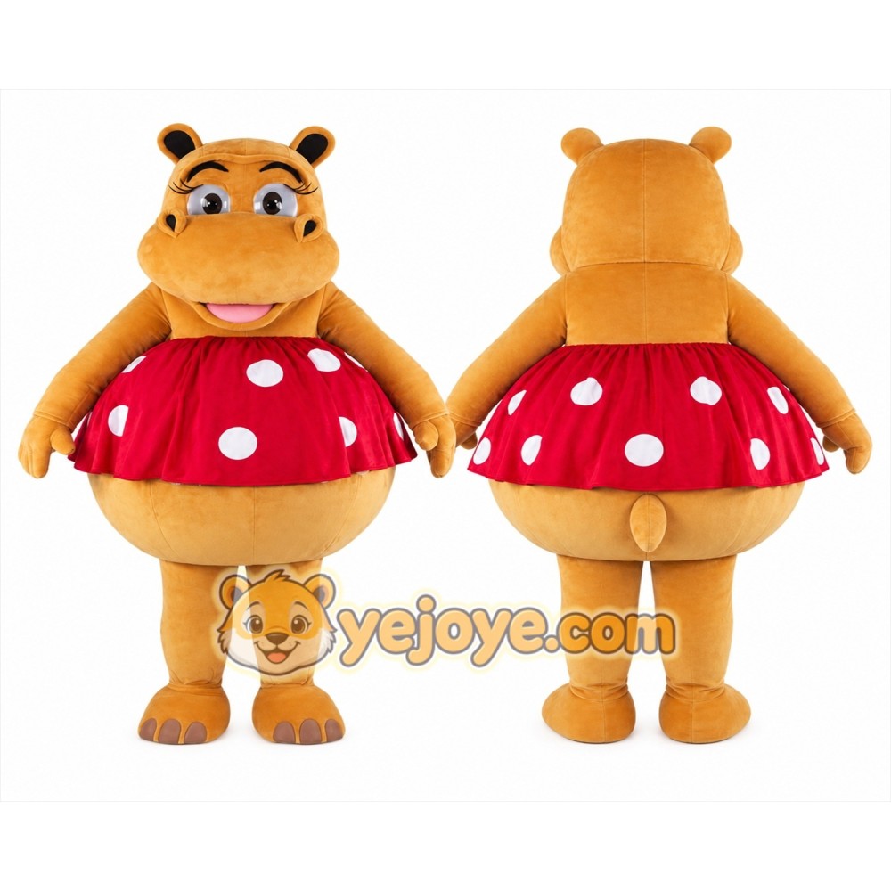Hippo Mascot Costume for Adults Custom Logo Party Character Suit
