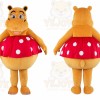 Hippo Mascot Costume for Adults Custom Logo Party Character Suit