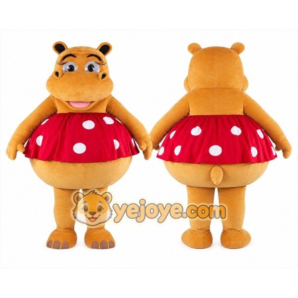 Hippo Mascot Costume for Adults Custom Logo Party Character Suit