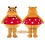 Hippo Mascot Costume for Adults Custom Logo Party Character Suit