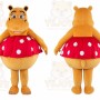 Hippo Mascot Costume for Adults Custom Logo Party Character Suit