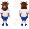 Bull Mascot Costume for Adults Custom Logo Party Character Suit