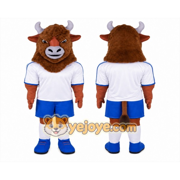 Bull Mascot Costume for Adults Custom Logo Party Character Suit