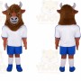 Bull Mascot Costume for Adults Custom Logo Party Character Suit