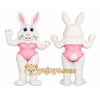 Rabbit Mascot Costume for Adults Custom Logo Party Character Suit Rabbit Mascot Costume for Adults Custom Logo Party Character Suit