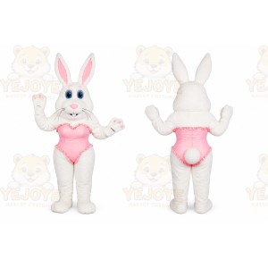 Rabbit Mascot Costume for Adults Custom Logo Party Character Suit