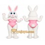 Rabbit Mascot Costume for Adults Custom Logo Party Character Suit