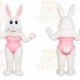 Rabbit Mascot Costume for Adults Custom Logo Party Character Suit