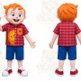 Boy Mascot Costume for Adults Custom Logo Party Character Suit