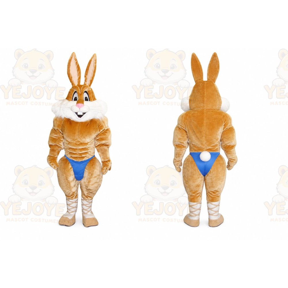 Rabbit Mascot Costume for Adults Custom Logo Party Character Suit