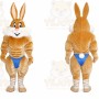 Rabbit Mascot Costume for Adults Custom Logo Party Character Suit