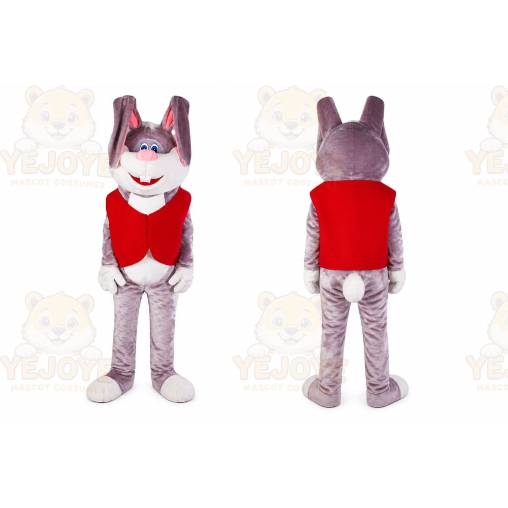 Rabbit Mascot Costume for Adults Custom Logo Party Character Suit