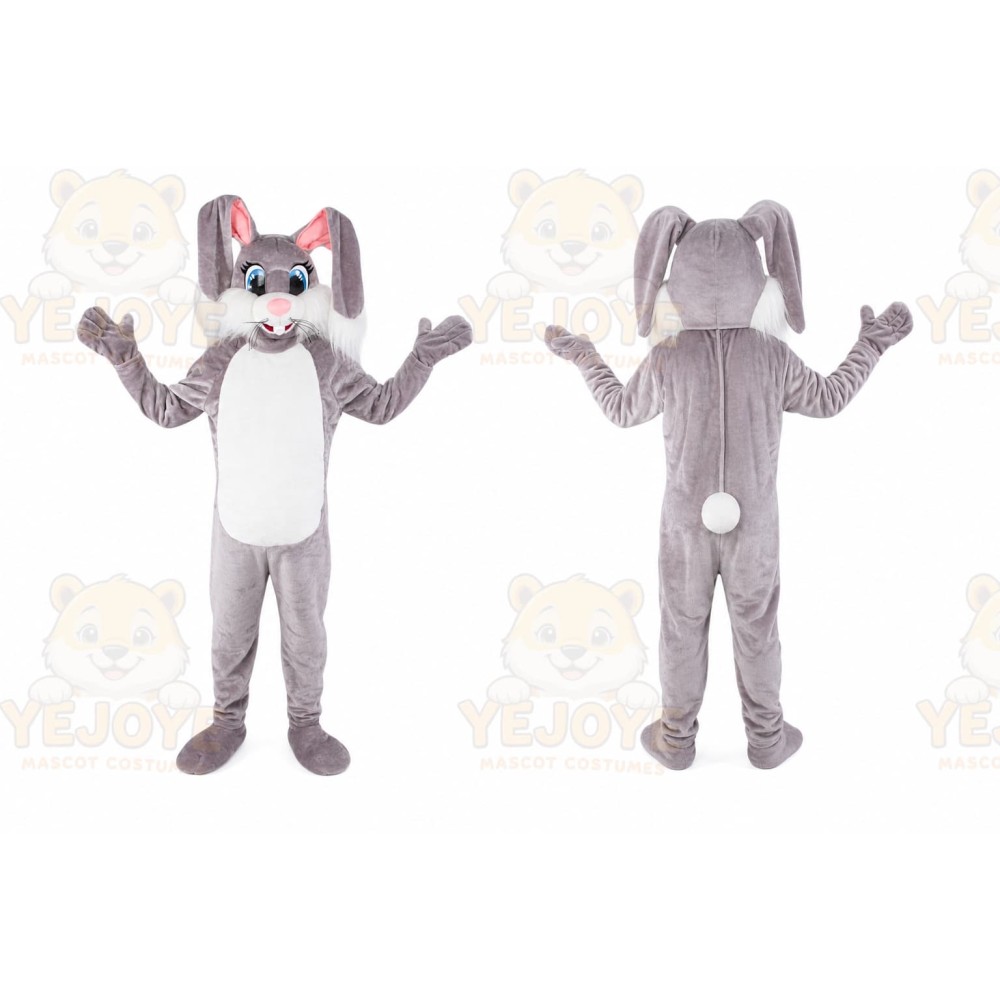 Rabbit Mascot Costume for Adults Custom Logo Party Character Suit