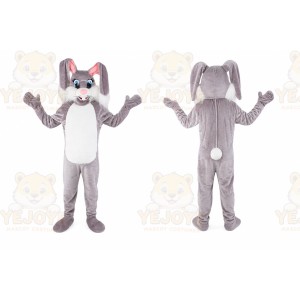 Rabbit Mascot Costume for Adults Custom Logo Party Character Suit
