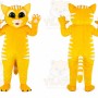 Cat Mascot Costume for Adults Custom Logo Party Character Suit