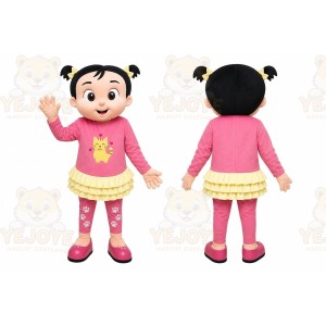 Girl Mascot Costume for Adults Custom Logo Party Character Suit