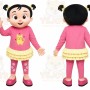 Girl Mascot Costume for Adults Custom Logo Party Character Suit