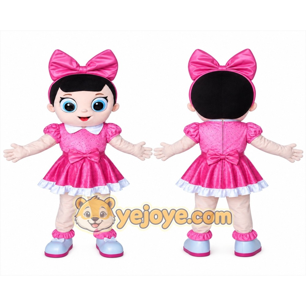 doll character Mascot Costume for Adults Custom Logo Party Character Suit