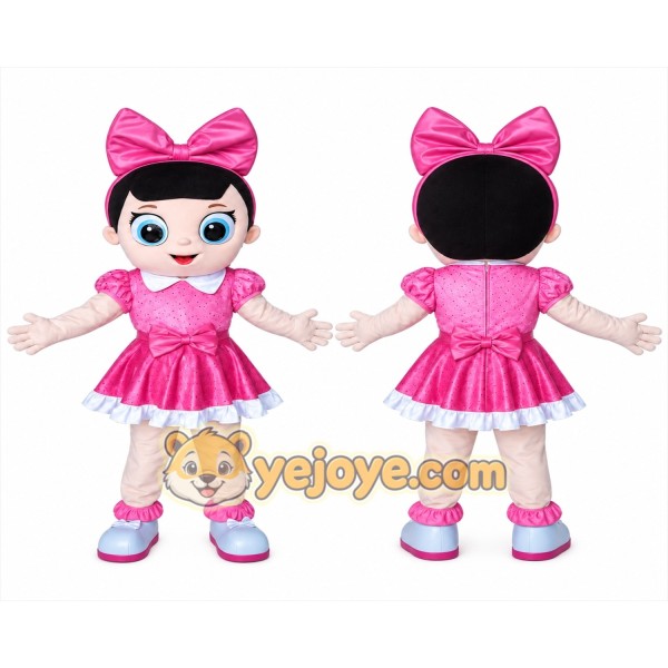 doll character Mascot Costume for Adults Custom Logo Party Character Suit