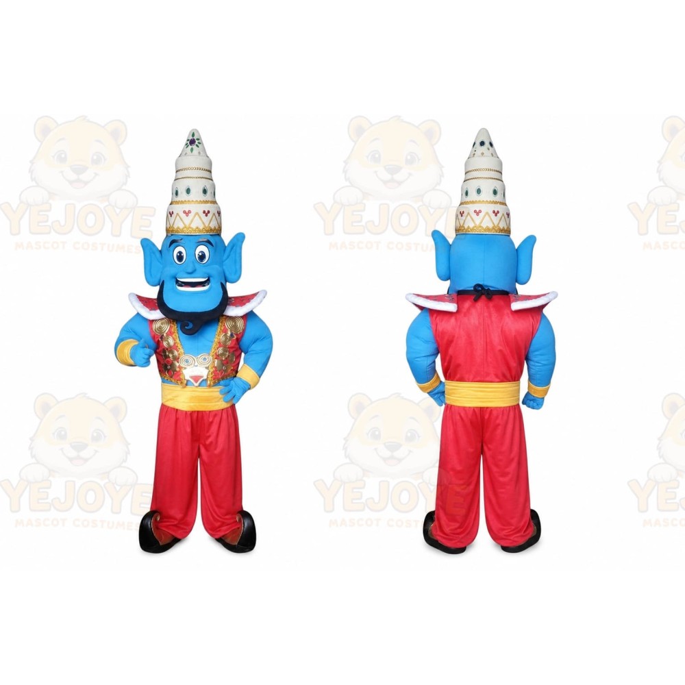 Genie Mascot Costume for Adults Custom Logo Party Character Suit